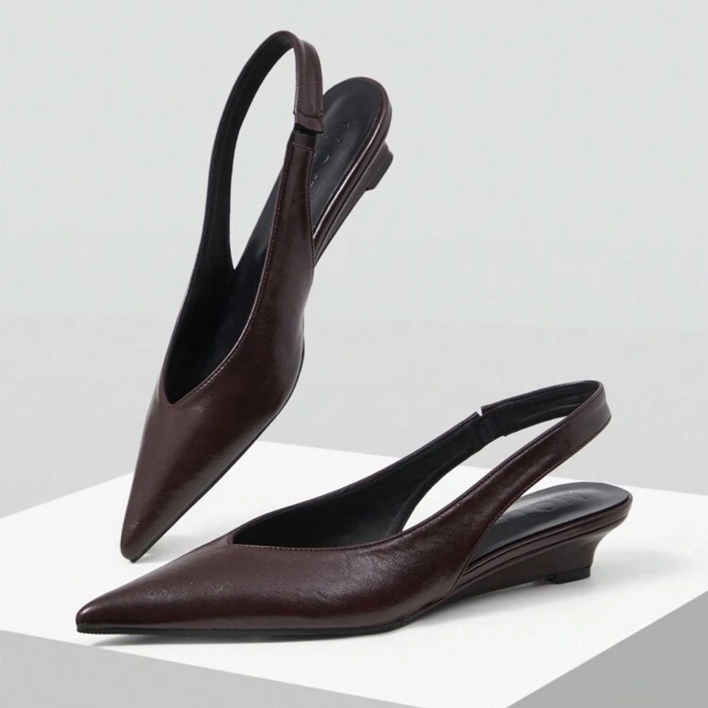 MOTF Brown Heels with Sophisticated Pointed Toe